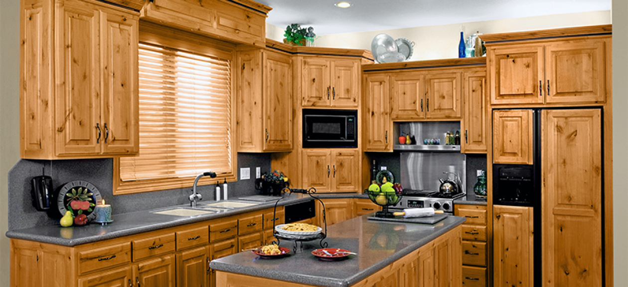 Faircrest Knotty Hickory Shaker Cabinets